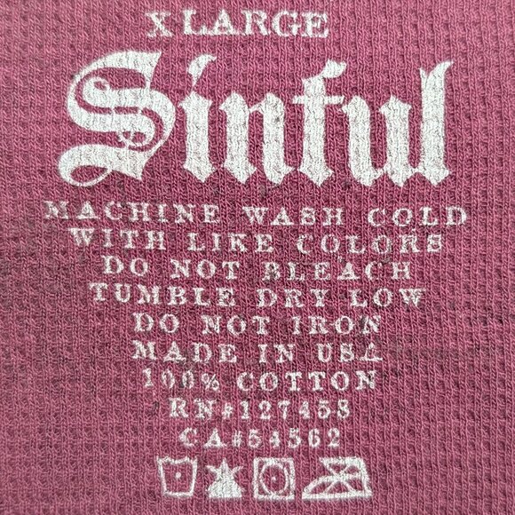 Sinful by Affliction Thermal Embellished L/S Tee - Picture 2 of 9